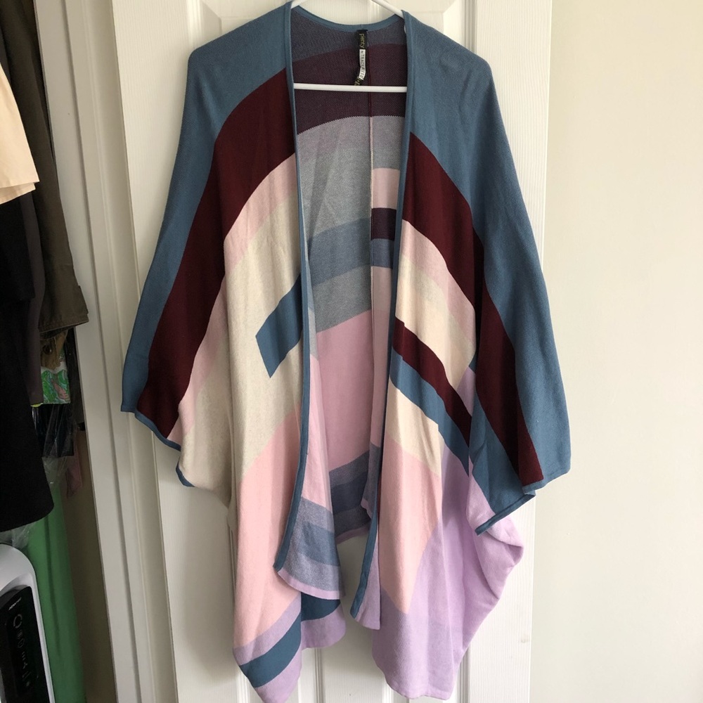 Anthropologie Tracy Reese multi color poncho